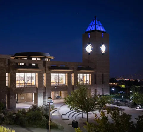 UCCS Clocktower at Night.